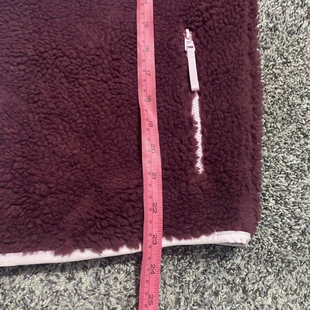 New Fabletics Tahoe Teddy Relaxed Fit Snap Closer Jacket Purple Medium - Picture 3 of 5